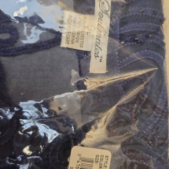 Soulmates 1506 Sleeveless Soutache Lace Formal 3 PC Set Dress Navy color - Picture 9 of 9